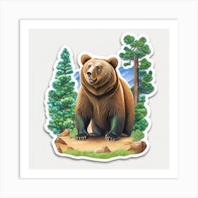 Brown Bear Art Print