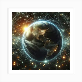 Earth In Space Stock Videos & Royalty-Free Footage Art Print