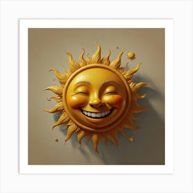 Default Sun And Smile Art 0 Art Print