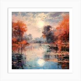 Enchanted Riverbank Palette Art Print