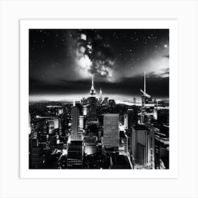 New York City At Night 31 Art Print