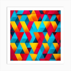 Abstract Geometric Pattern 3 Art Print