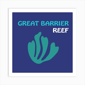 Great Barrier Reef Bold Illustration Art Print