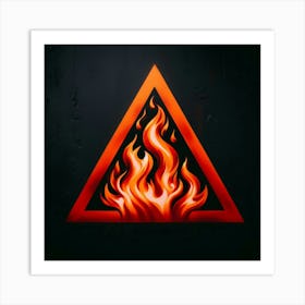 Fire Triangle Art Print