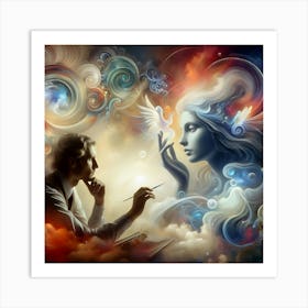 Dreaming Woman 1 Art Print