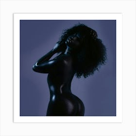 Black Woman Posing Art Print