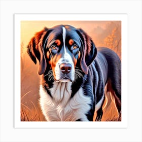 Bernese Mountain Dog Art Print