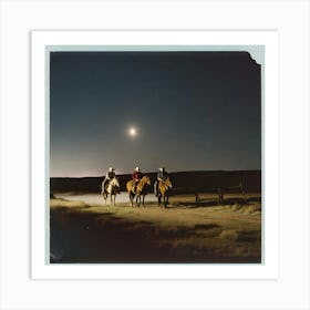 Moonlight Ride Art Print