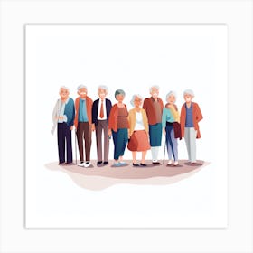 Old People 1 Art Print