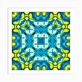 The Symbol Is The Blue And Yellow Pattern Of Ukraine Art Print