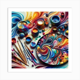 Colorful Painting Art Print