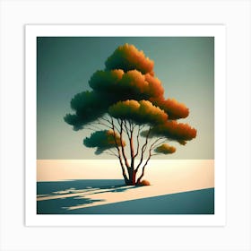 Tree In The Sun Art Print