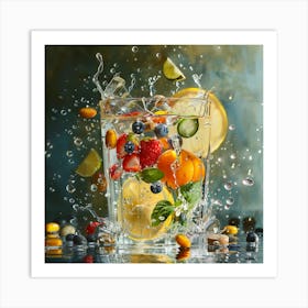 Fruit Splash Art Print