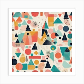 Abstract Geometric Pattern art print 2 Art Print