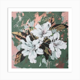 White Lilies Art Print