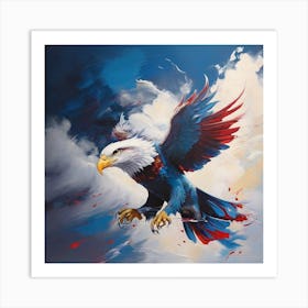 Eagle In Flight Art Print