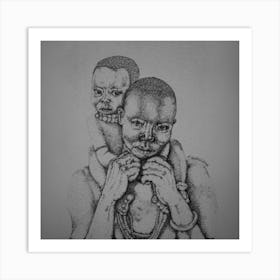 African Mother And Child Art Print