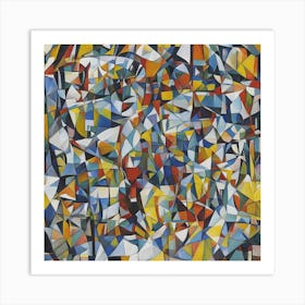 Abstract Painting Cubist Art Print