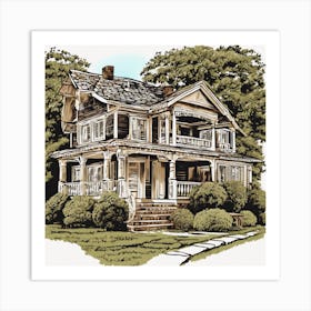 Victorian House 1 Art Print