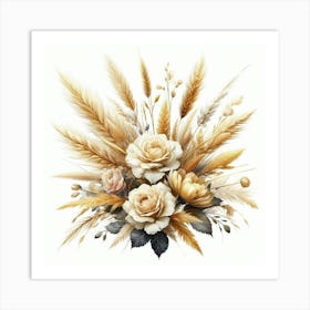 Bouquet Of Wheat Art Print