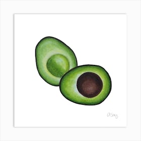 Avocado Art Print