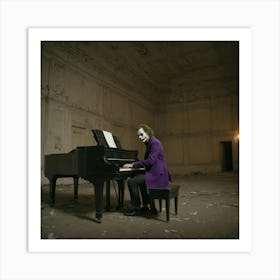 Joker At The Piano 3 Art Print