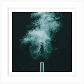 Smoke From A Christmas Tree Art Print