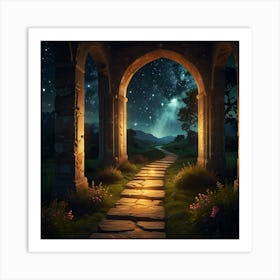 Archway To The Night Art Print