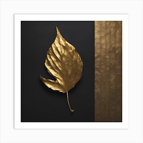 Gold Leaf 1 Art Print