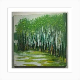 Default Original Landscape Plants Oil Painting 14 Art Print