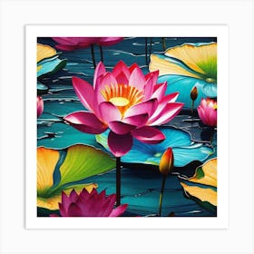 Lotus Flower 63 Art Print