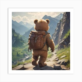 Bear Walks Home Art Print