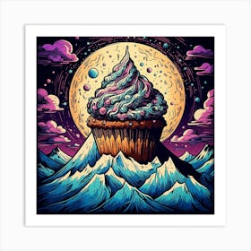 Cupcake In The Sky 1 Art Print