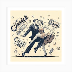 Latin Dancers Art Print