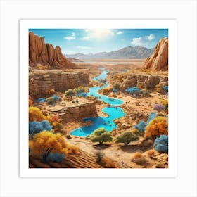 Desert Landscape 33 Art Print