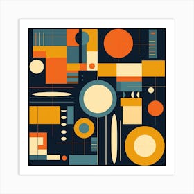 Abstract Geometric Pattern 40 Art Print