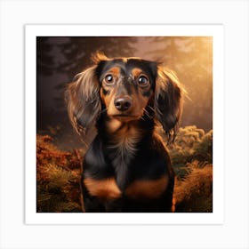 Dachshund Portrait Art Print