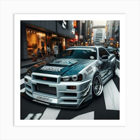 Nissan Gt-R Wallpaper Art Print