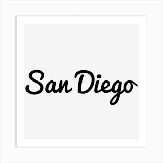 deificusArt San Diego California Skyline Map Art T-Shirt