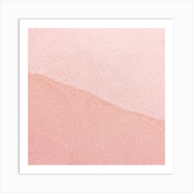 Pastel Pink Duo Square Art Print