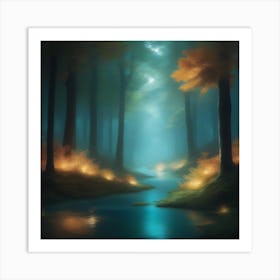 Mystical Forest Retreat 11 Art Print