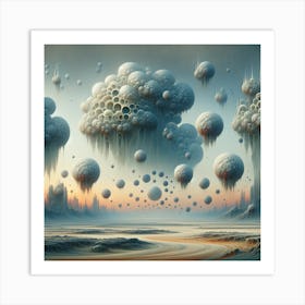 Alien landscape Art Print