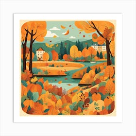 Autumn Landscape 9 Art Print