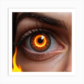 Eye Of Fire 1 Art Print