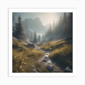 Mountain Scene 9 Art Print