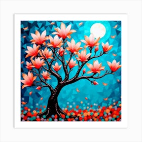 Magnolia Tree Art Print