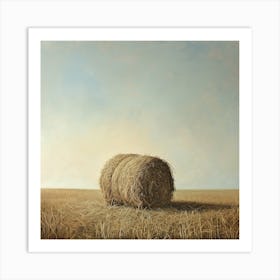 Hay Bale Art Print