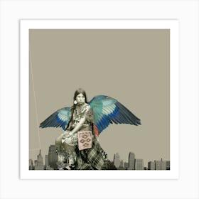 The Dream Of Simply Flying Away · Drenched Art Print