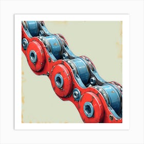 Bicycle Chain Art Print