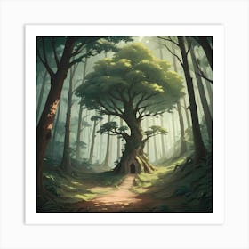 Tree In The Forest 2 Art Print